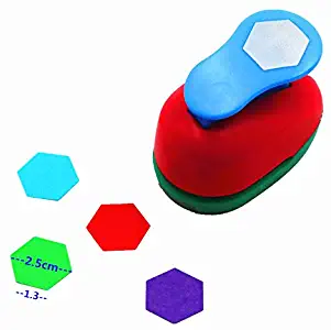 CADY Crafts Punch 2.5 cm Paper Punches Paper Flower (Hexagon)