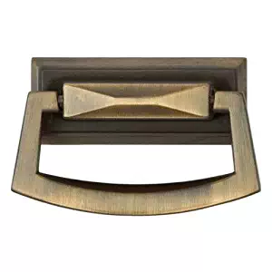 Sumner Street Home Hardware RL060964 Pyramid Large Ring Pull - Vintage Brass