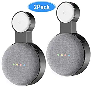 Baaletc Outlet Wall Mount Stand Hanger for Google Home Mini Voice Assistants Compact Holder Case Plug in Kitchen Bathroom Bedroom Hides The Google Home Mini Cord