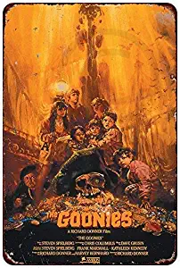 Amai store The Goonies Steven Spieldberg Movie Poster Retro Vintage Custom Metal Tin Sign 8x12 Inch Tin Sign