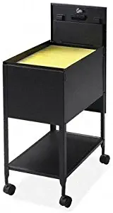 Lorell Mobile Standard File with Lock, 13-1/2 by 24-3/4 by 28-1/4-Inch, Black