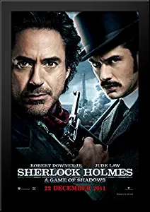 Sherlock Holmes 28x40 Large Black Wood Framed Print Movie Poster Art