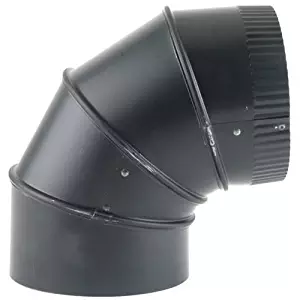 Imperial Mfg Group 6' Blk Adj Elbow Bm0014 Stove Pipe Fittings