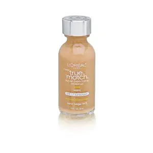 L'Oreal Paris Makeup True Match Super-Blendable Liquid Foundation, Sand Beige W5, 1 Fl Oz,1 Count