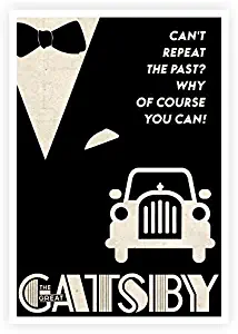 LAB NO 4 Can't Repeat The Past The Great Gatsby Movie Dialogue Poster in A2 Size
