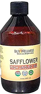 Safflower Oil High Linoleic Acid Cold Pressed Ultra Fine Face & Skin Moisturizer Anti Aging 8 oz