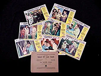 ISLAND OF LOST SOULS 1932 CHARLES LAUGHTON BELA LUGOSI MINT LOBBY CARD SET