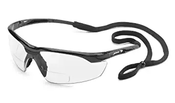 Gateway Safety 28MC30 Conqueror MAG Safety Glasses, 3.0 Diopter Magnification, Clear Lens, Black Frame