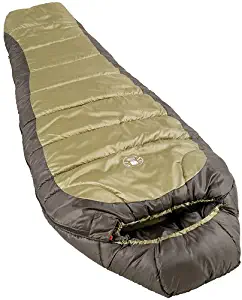 Coleman 0°F Mummy Sleeping Bag for Big and Tall Adults | North Rim Cold-Weather Sleeping Bag, Olive