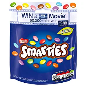 Original Smarties Pouch Bag Love to Share! Smarties Chocolate Smarties Pouch 125g- Imported from the UK England