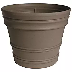 Fiskars 206072289 Planterra Rolled Rim Pot, Cement, 22-Inch