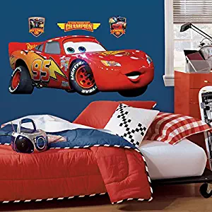 RoomMates Disney Pixar Cars Lightening Mcqueen Peel and Stick Giant Wall Decal