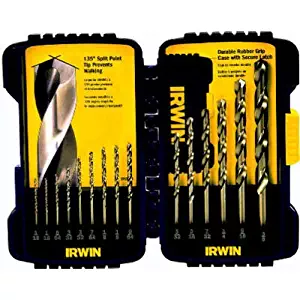 IRWIN Industrial Tools 316015 Cobalt Drill Bit Set, 15-Piece