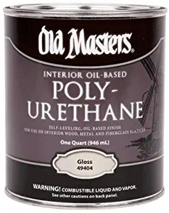 Old Masters 3576 Polyurethane Oil-Based Finish Gloss, 1 quart,Clear