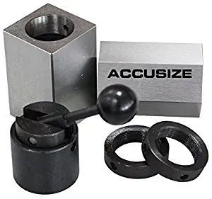 Accusize Industrial Tools Collet Block Chucks for 5C Round, Hex Or Square Collets, 2250-2080