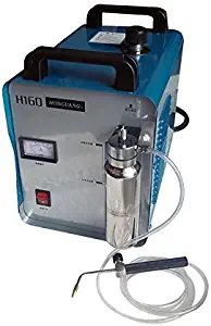 H160 75L/H Polisher Portable Oxygen Hydrogen Water Welder Flame Polishing Machine 110V