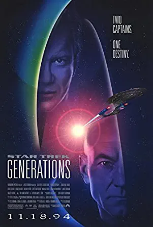 Star Trek Generations Original Single Sided Rolled 27x40 Movie Poster 1994