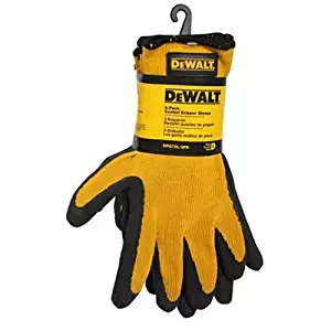 DeWalt DPG70L-3PK Coated Gripper Gloves, Large, 3-Pack