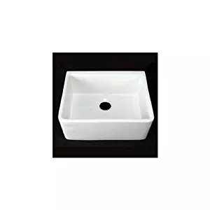Barclay FS24 24-Inch Fire Clay Farmer Sink, White