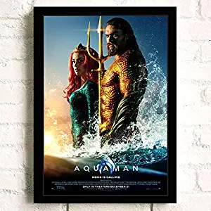 Aquaman Movie Arthur Curry Princess Mera Poster Prints Wall Art Decor Unframed,32x22 16x12 Inches,Multiple Patterns Available