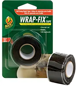 Duck Brand 442055 Wrap-Fix Repair Tape, 1-Inch by 10 Feet, Single Roll, Black