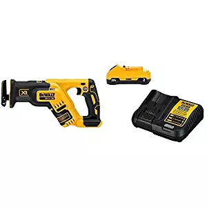 DEWALT DCS367B 20V Max XR Brushless Compact Reciprocating Saw, (Tool Only), with DCB230C 20V Battery Pack