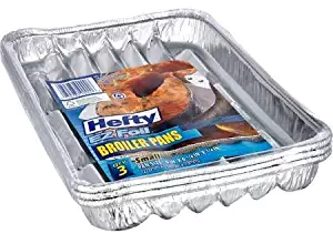 3PK 9x6.25 Broiler Pan (small Disposable Broiler Pan) 