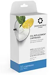 Drinkworks CO2 Cartridges For Carbonated Beverages, Compatible with Drinkworks Home Bar, 2 Cartridges