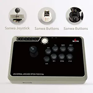 MAYFLASH Arcade Stick F500 Elite with Sanwa Buttons and Sanwa Joysticks for PS4/PS3/Xbox One/Xbox 360/Nintendo Switch/Android/PC Windows/Neogeo Mini