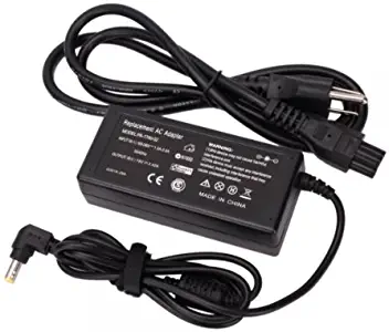 Laptop Ac Adapter Charger for Toshiba Satellite L455-S5975, L455-S5980; L455-S5989, L455-S5981, L455D-S5976; L500D-ST2531, L500D-ST2532, L500D-ST5501