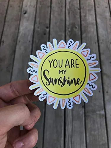 You Are My Sunshine Sticker, Laptop Sticker, Water Bottle Sticker, Phone Sticker, Window Sticker, Funny Sticker