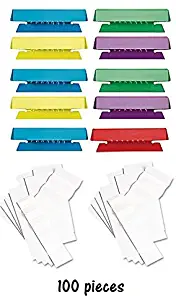 1InTheOffice Hanging Folder Tabs, and Inserts 3-1/2