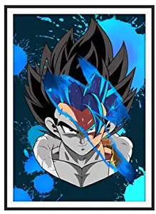 DIY 5D Diamond Painting by Number Kit,Dragon Ball Crystal Rhinestone Crystal Embroidery Cross Stitch Arts Craft Canvas Wall Decor 10.6X14.2IN(Full Drill)