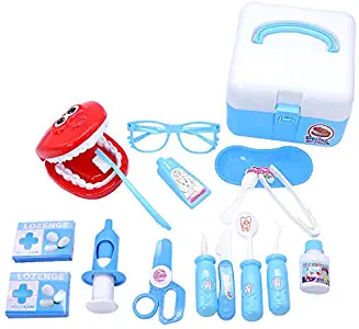 ACGOING Medical Toys Doctor Pretend Set - 16Pieces Doctor kit for Kids,Holiday,Birthday Gifts with Storange Box Two Yeas Warranty