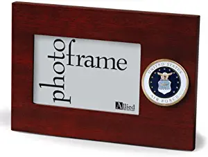 Allied Frame US Air Force Medallion Desktop Landscape Picture Frame - 4 x 6 Inch