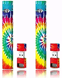Skin Vinyl Sticker Decal and Charger Skin (2 Pack) - Tie Dye