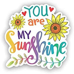 You are My Sunshine Sticker Vinyl Decal for Auto Cars Trucks Windshield Laptop RV Camper