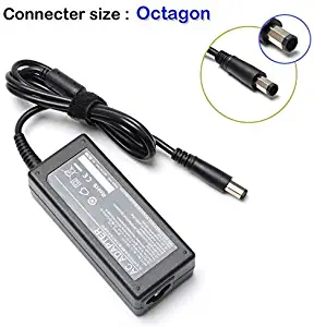 65W Octagon Tip Laptop Adapter Battery Charger for Dell Inspiron 1318 1440 1530 1545 1546 1551 1557 1750;PP41L PA-21 Family ADP-65AH LA65NS2-00 PA-1650-02DW; Dell XPS M1330 Power Supply Cord Plug