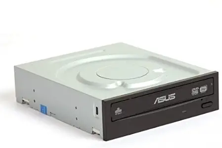 Asus DVD-E818AAT/BLK/B/GEN 18X SATA Internal DVD-ROM Drive Without Software, Black