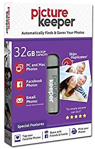 Picture Keeper 32GB Portable Flash USB Photo Backup and Storage Device for PC and MAC Computers