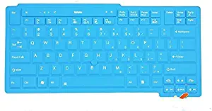 Leze - Ultra Thin Silicone Keyboard Cover Skin Protector for ThinkPad X220 X220t X220s X220i T410 T410i T410si T420 T420s T420i T510 T510i T520 T520i W510 W520 Us Layout - Blue