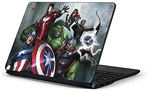 Skinit Decal Laptop Skin for Chromebook 3 11.6in 500c13-k01 - Officially Licensed Marvel/Disney Avengers Assemble Design