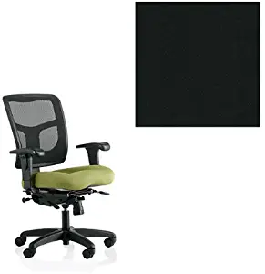 Office Master YS74-KR-25-1200 Yes Series Mesh Back Multi Adjustable Ergonomic Office Chair with KR-25 Armrests - Grade 1 Fabric - Celestial Oberon Black