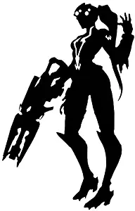 Fan Art Inspired Widow Maker Silhouette Vinyl Stickers Symbol 5.5