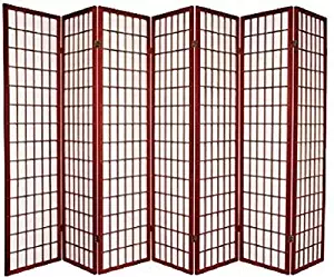 7 Panel Room Divider - Cherry