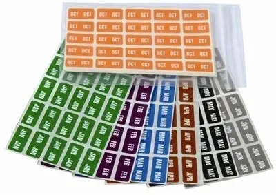 Doctor Stuff - File Folder Month Labels, Complete Set of January - December, Compatible with Smead SMMK Series Stickers, 1/2