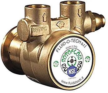 Pump, 3/8" NPTF, 111 Max. GPH, Brass, Bypass