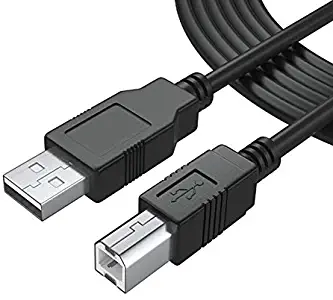 Printer USB Cable AC Power Cord Compatible for HP Laserjet Pro M402dn M404n M404dw M426fdw M428fdw M451dn M452nw M454dw M479fdw,PageWide Pro 477dw 452dw (USB Cable)