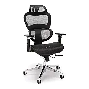 OFM ModelCore Collection Ergo Mesh Office Chair with Head Rest for Computer Desk, Black