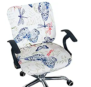 XNN Computer Office Chair Cover - Protective & Stretchable Universal Chair Covers Stretch Rotating Chair Slipcover (T)